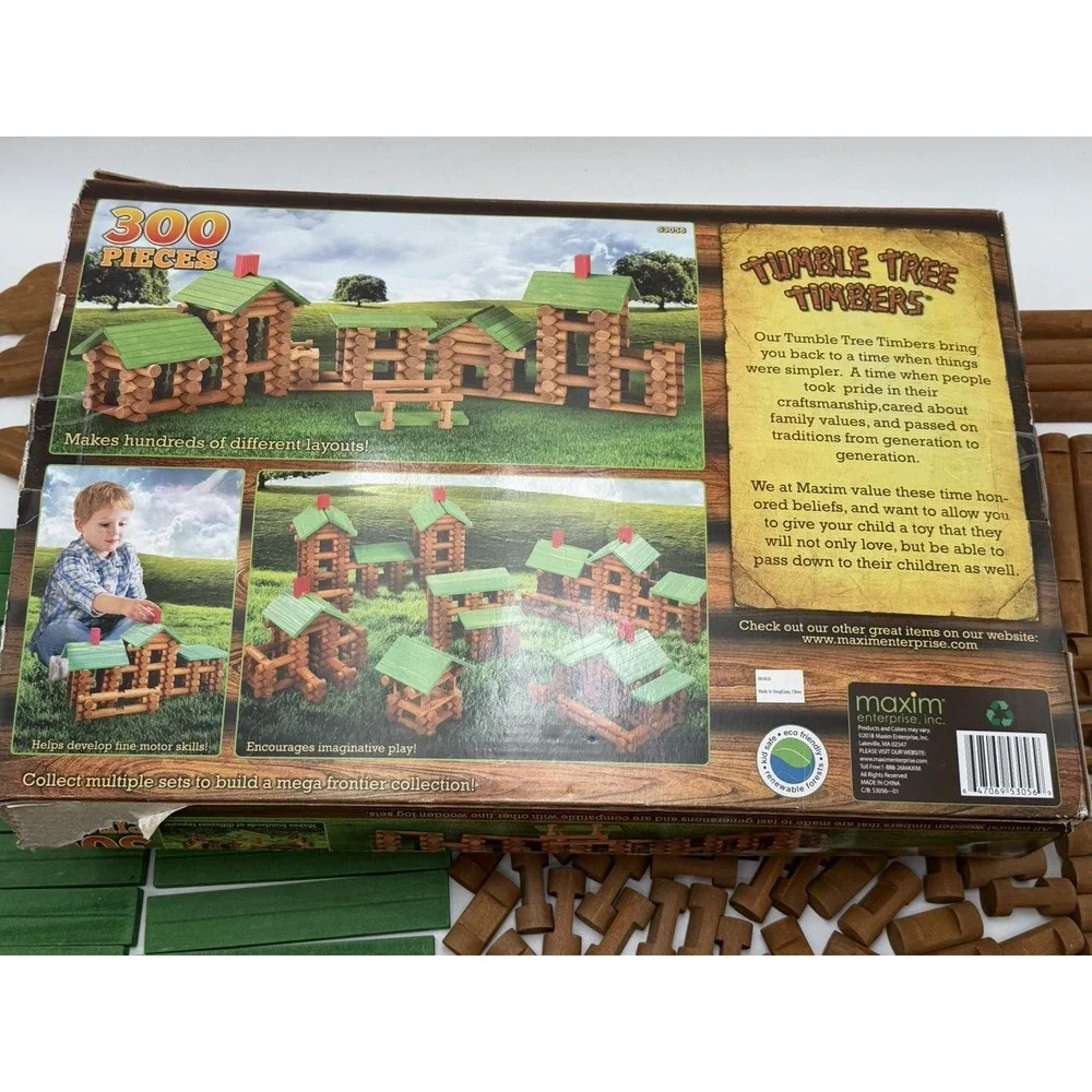 Tumble Tree Timbers Building Set 300 Pieces Maxim Enterprises 2018